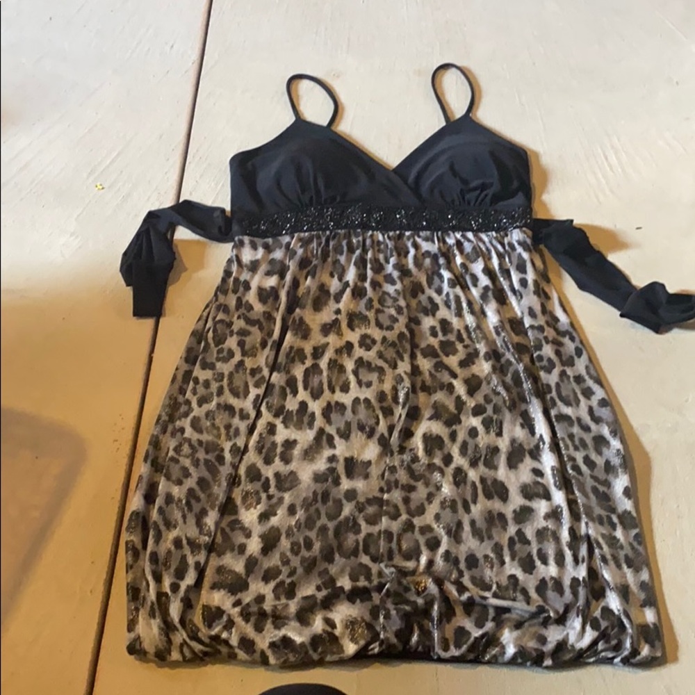 deb Black Cheetah Dress